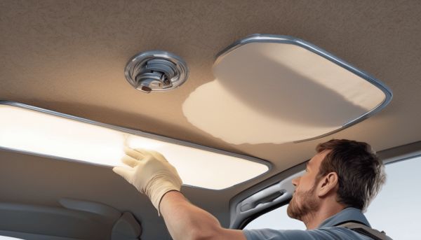 Réparez efficacement votre ciel de toit avec du tissu adapté